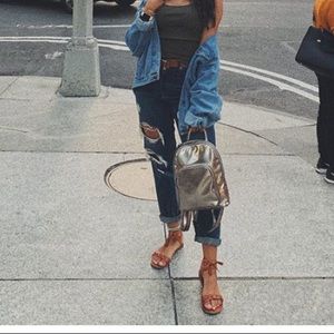 Extra ripped boyfriend jeans from forever 21!